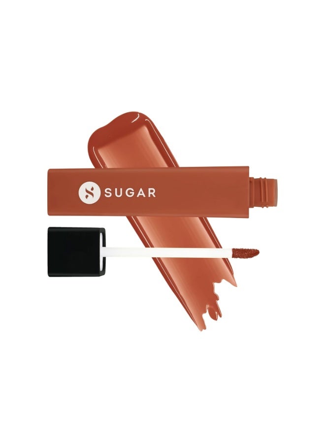 SUGAR Cosmetics Drop A Tint Lip Oil | Glossy & Tinted | Longlasting | Transferproof & Smudgeproof | (03 Thera Terracotta, 4ml) - Image 4